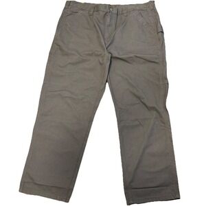 NEW Men's Relaxed Fit Carpenter Pants - 99% Cotton - Charcoal Gray - 42x32